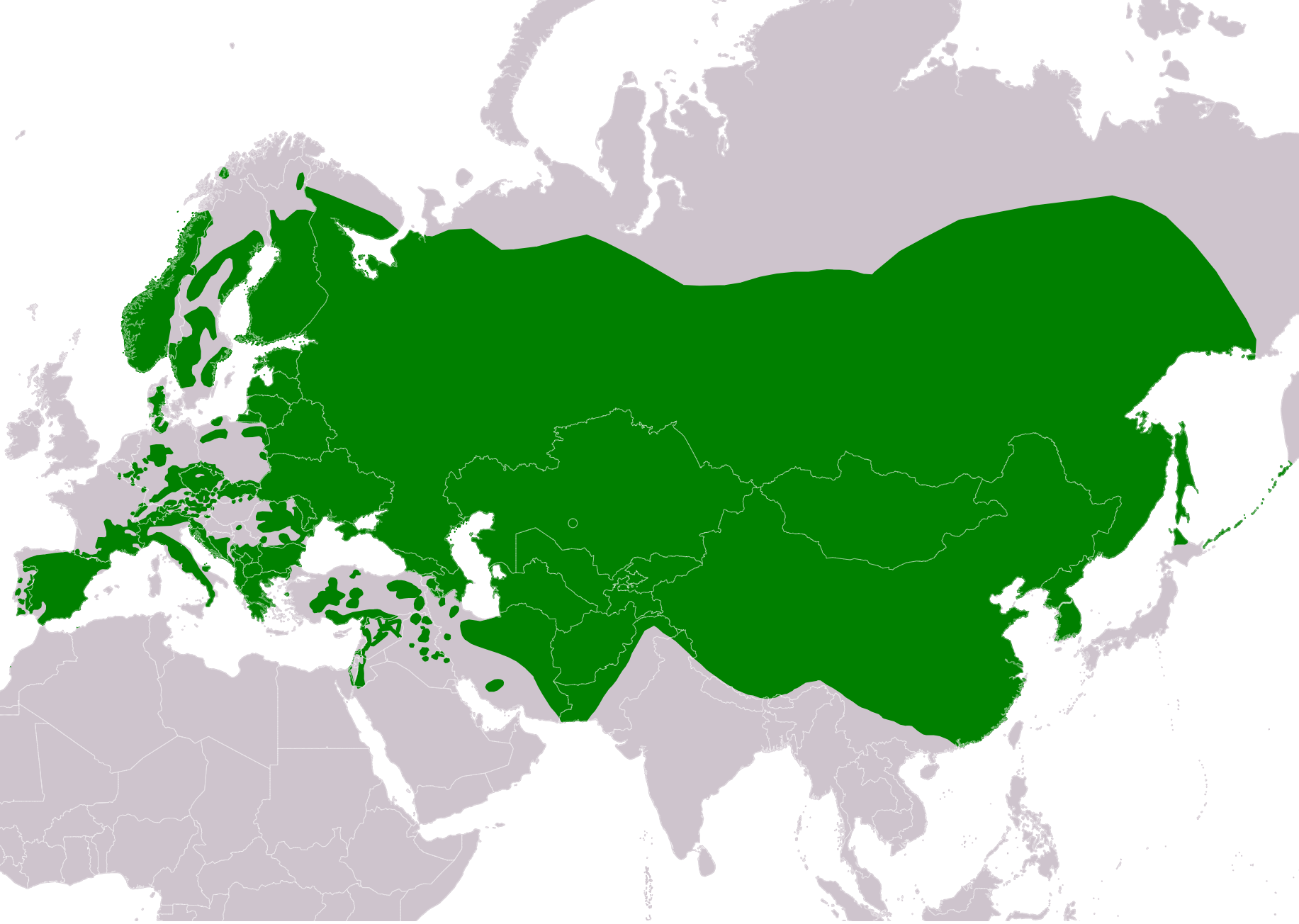 Eurasian Eagle Owl habitat map